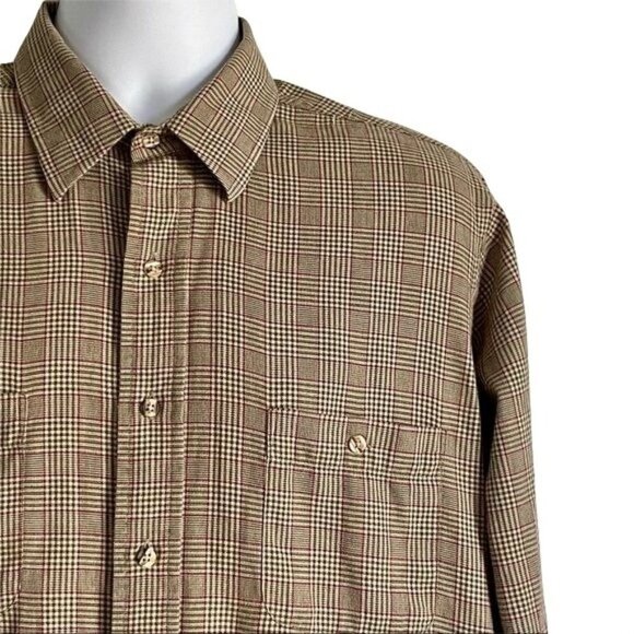 Van Heusen Long Sleeve Button Down Cotton Shirt Neck 16.5 - Picture 2 of 5